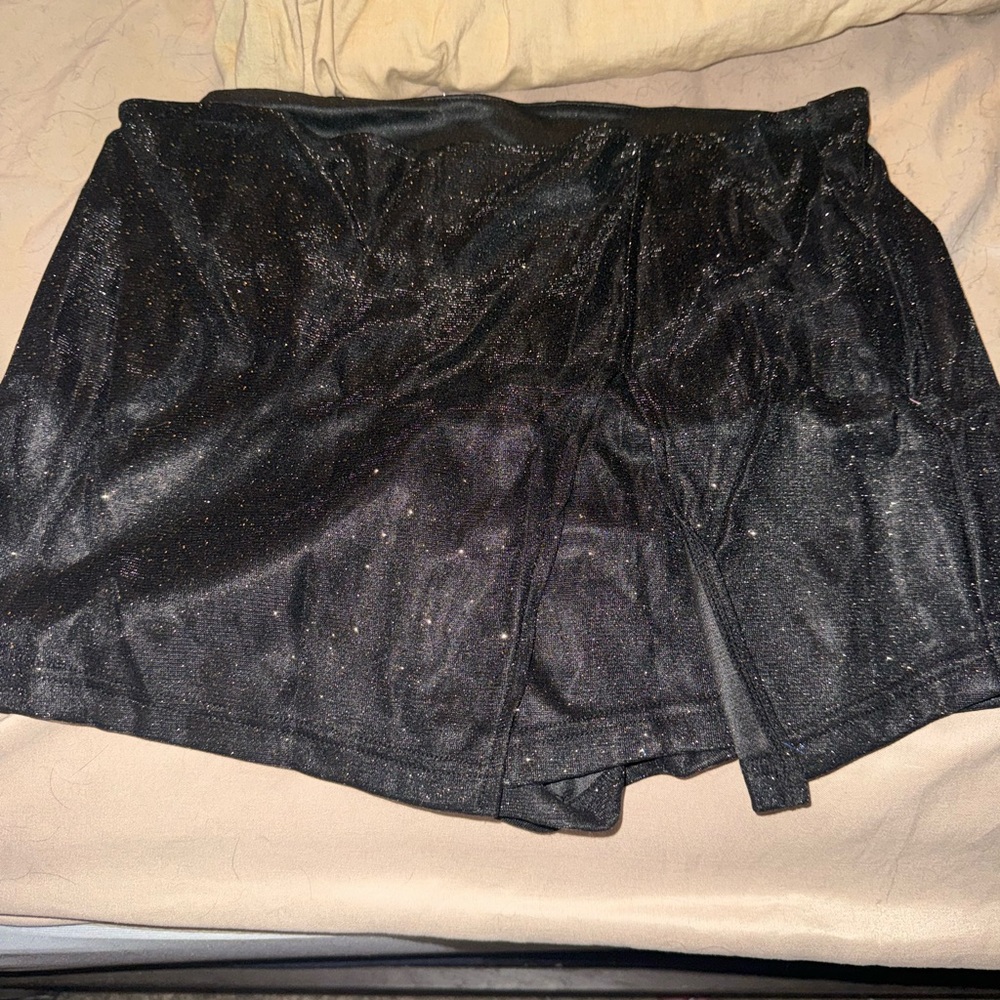 SHEIN Black Glitter Shorts